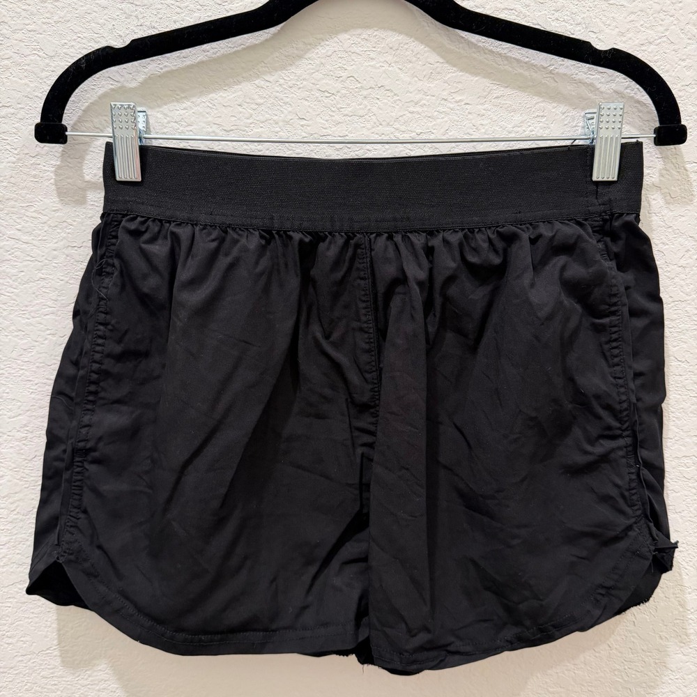 Free People Movement The Way Home Shorts Black High Rise Athletic Smocked Small